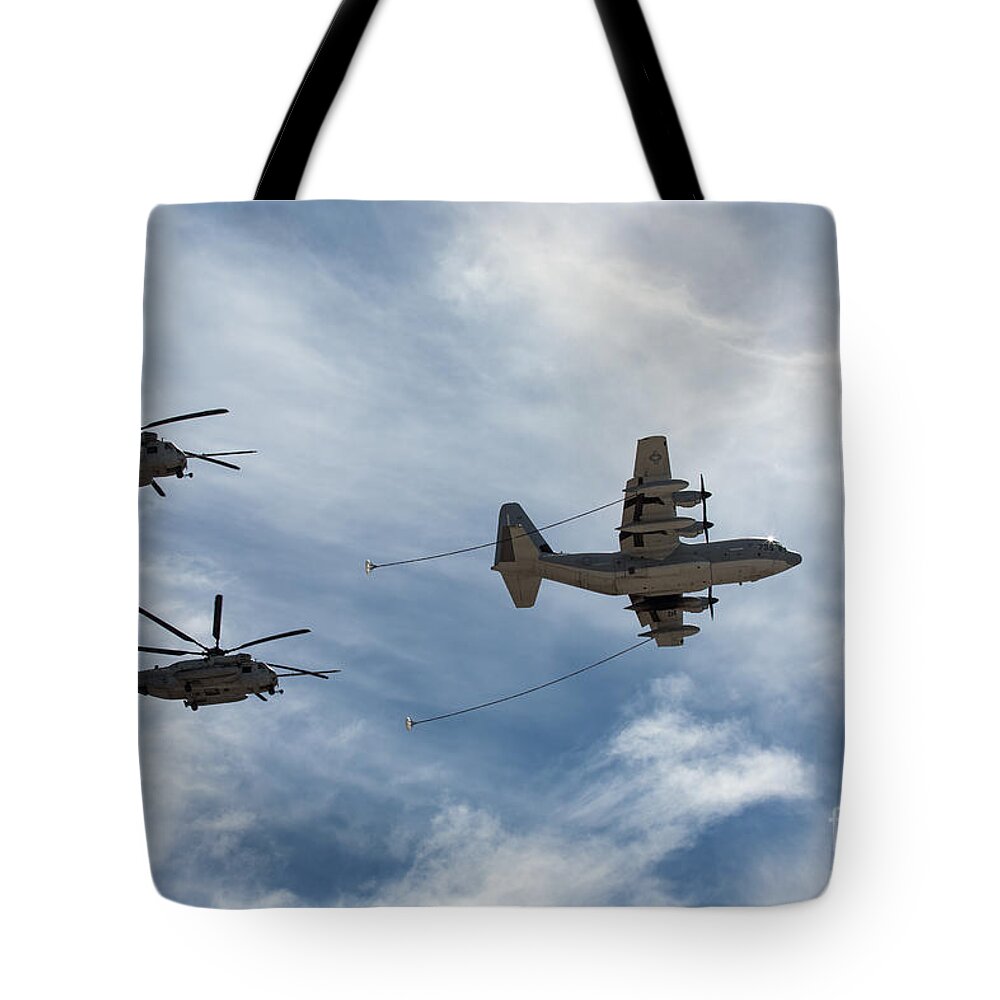 Hercules Tote Bag featuring the photograph Hercules and Sea Stallions by John Daly