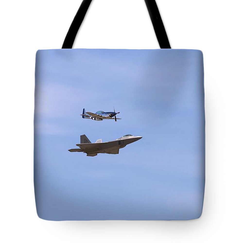 4826 Tote Bag featuring the photograph Herritage Flight Formation by Gordon Elwell