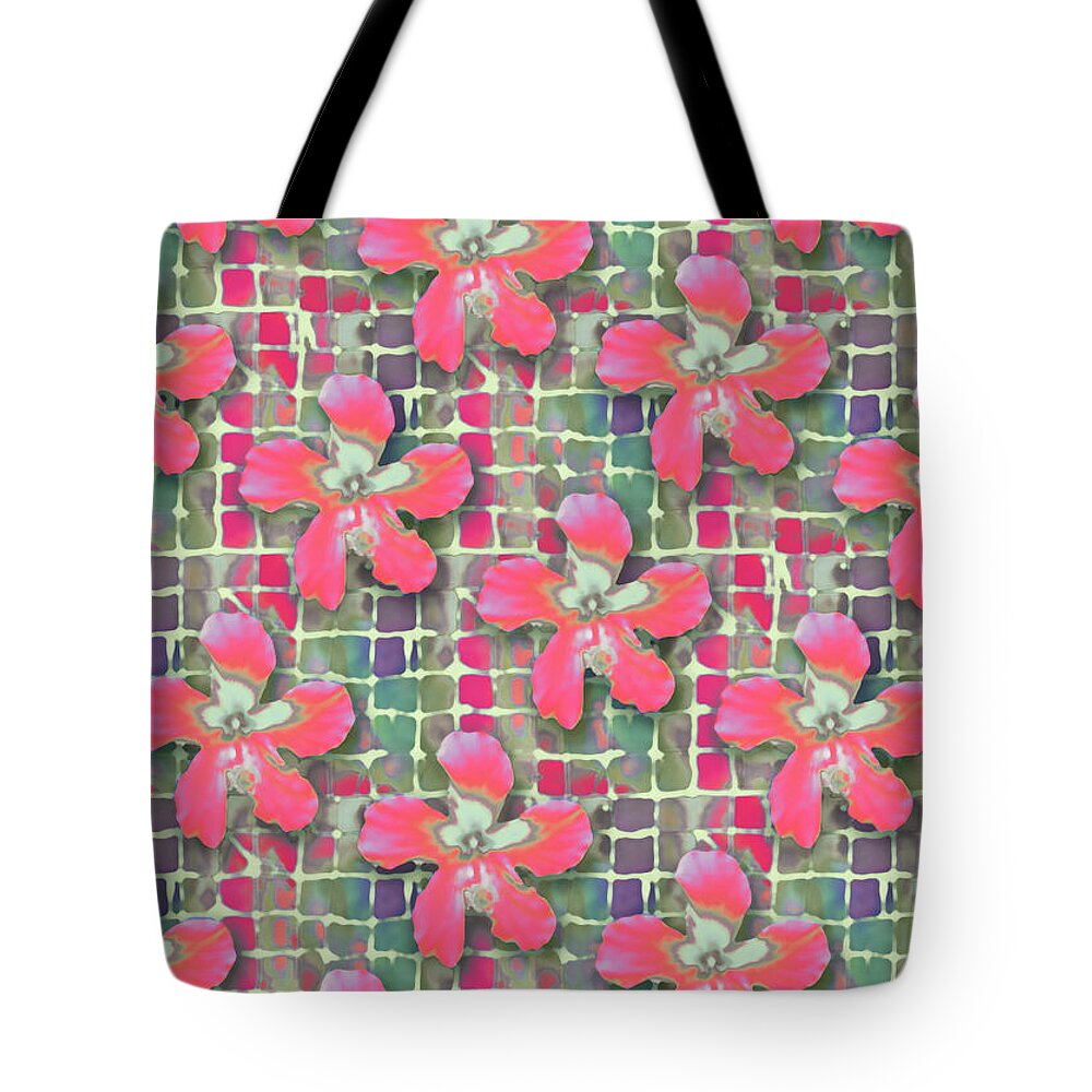 Hibiscus Tote Bag featuring the painting Hibiscus Pink Water by Deborah Runham