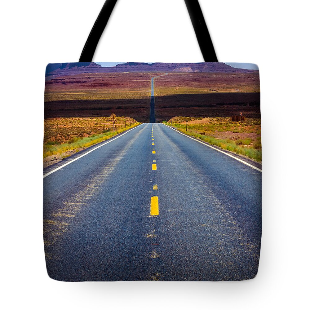 America Tote Bag featuring the photograph Highway 163 by Inge Johnsson