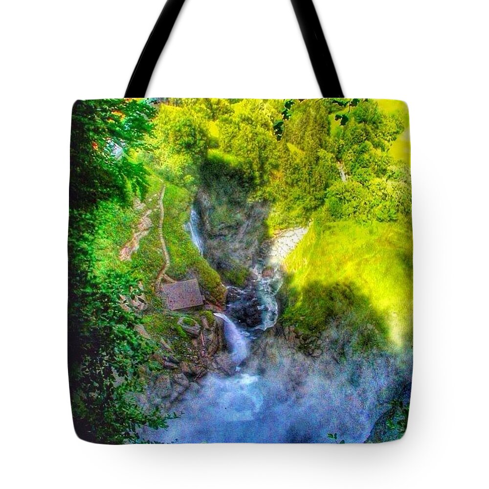 Top_masters Tote Bag featuring the photograph Hiking Switzerland - The Famous by Anna Porter