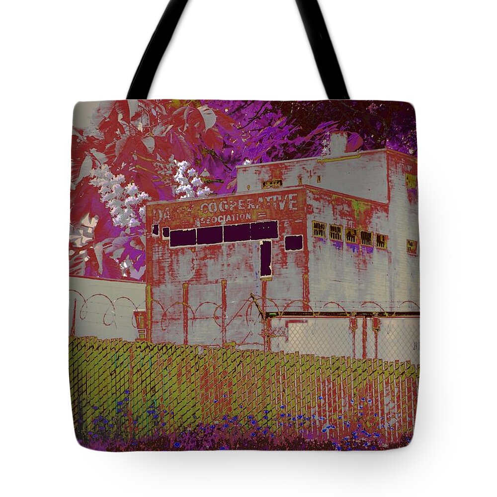 Warehouse Tote Bag featuring the photograph Hindering Heights by Laureen Murtha Menzl