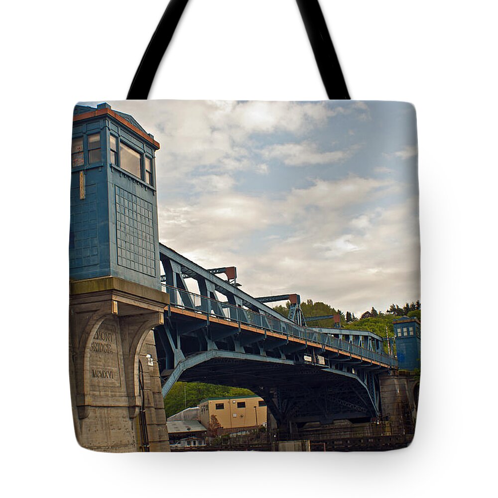 Washington Tote Bag featuring the photograph Historical Fremont Drawbridge by Tikvah's Hope