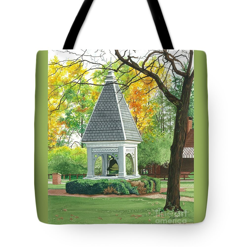 Water Color Paintings Tote Bag featuring the painting History and Tradition by Barbara Jewell