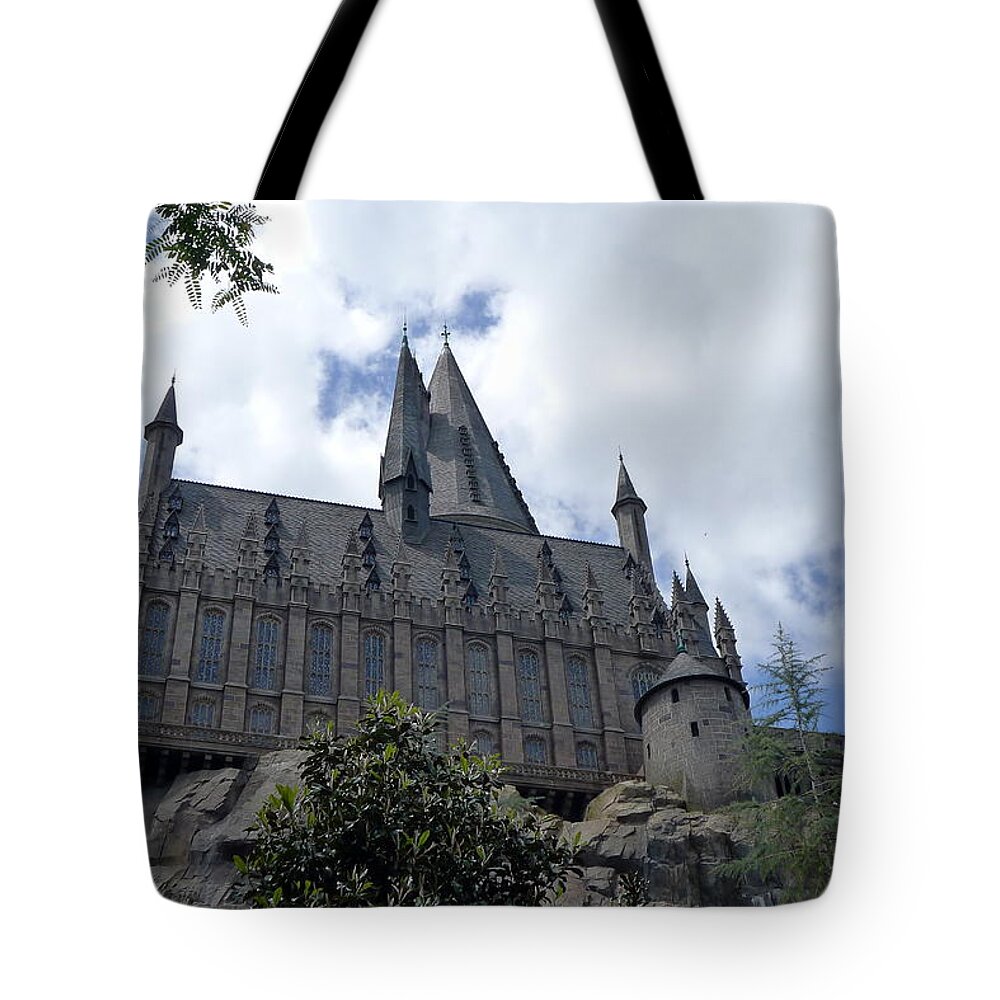 Richard Reeve Tote Bag featuring the photograph Hogwarts School by Richard Reeve