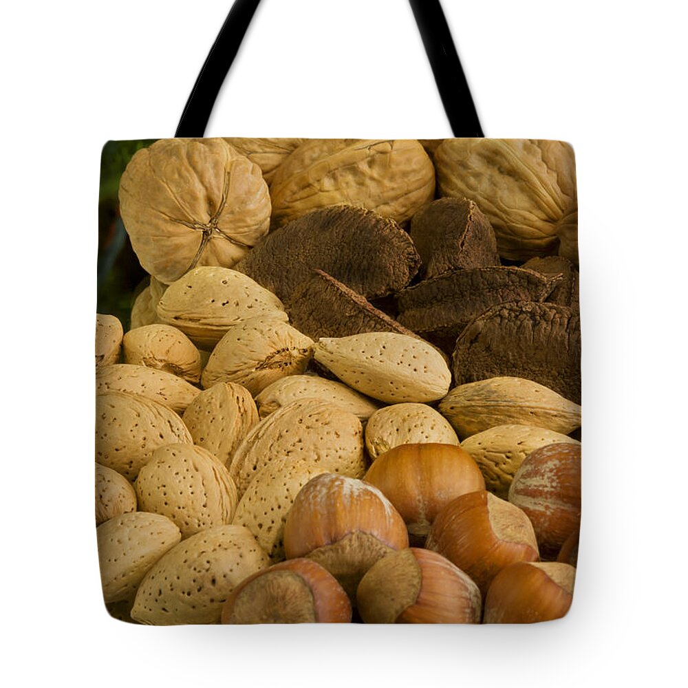 Nuts Tote Bag featuring the photograph Holiday Nuts by Mark McKinney