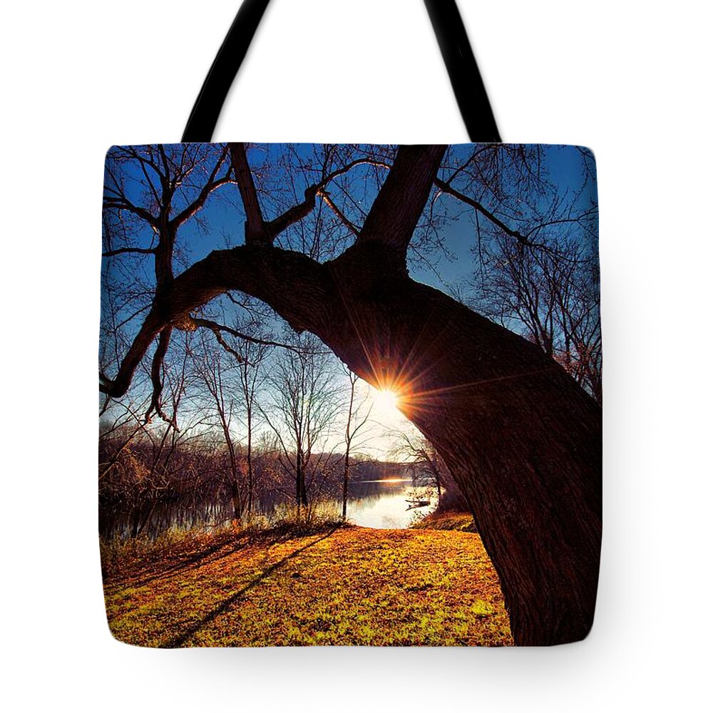 Landscapes Tote Bag featuring the photograph Hook or Crook by Robert McCubbin