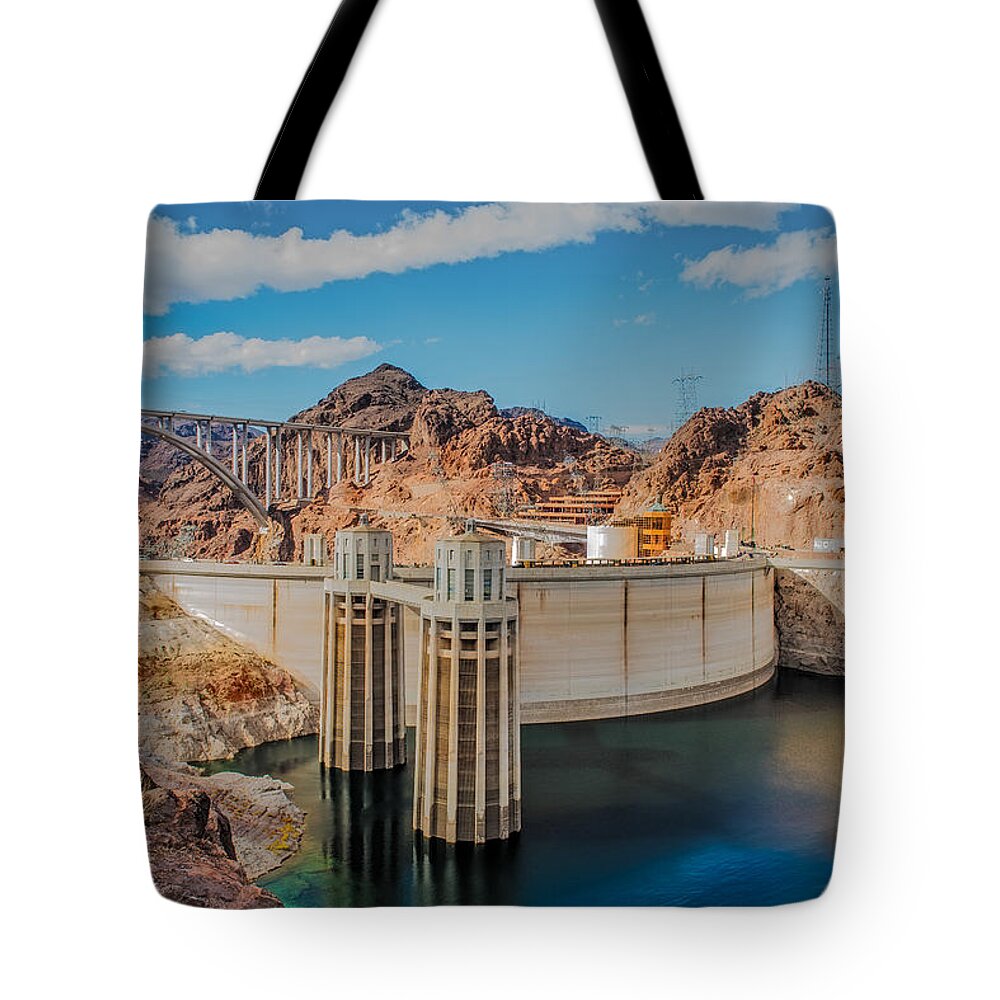 Hoover Dam Reservoir Tote Bag featuring the photograph Hoover Dam Reservoir by Paul Freidlund
