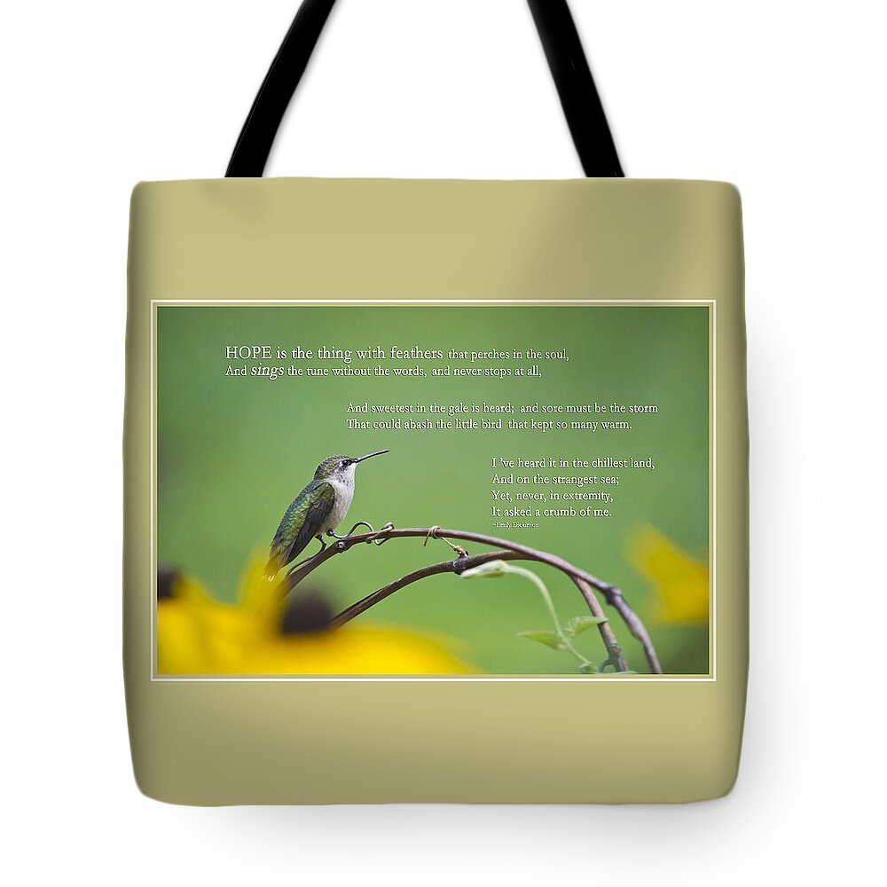 Hope Tote Bag featuring the mixed media Hope Inspirational Art by Christina Rollo