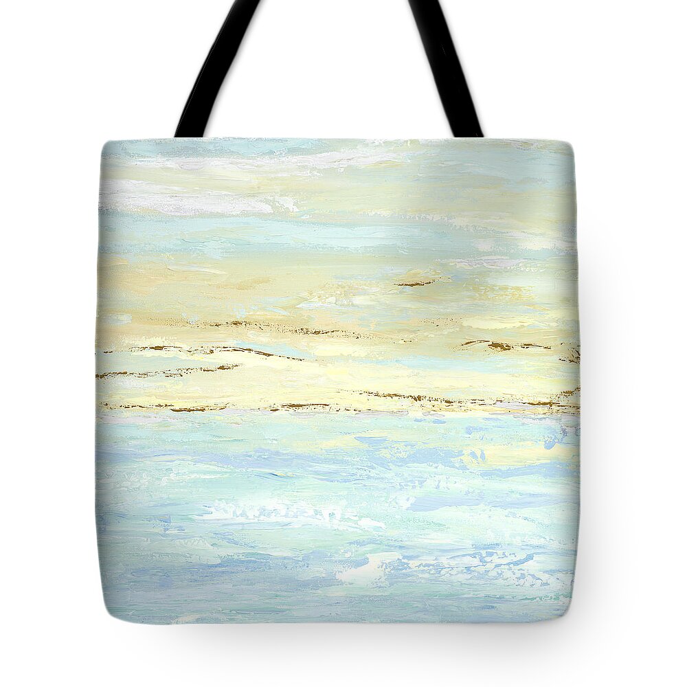 Abstract Tote Bag featuring the painting Dawn by Tamara Nelson