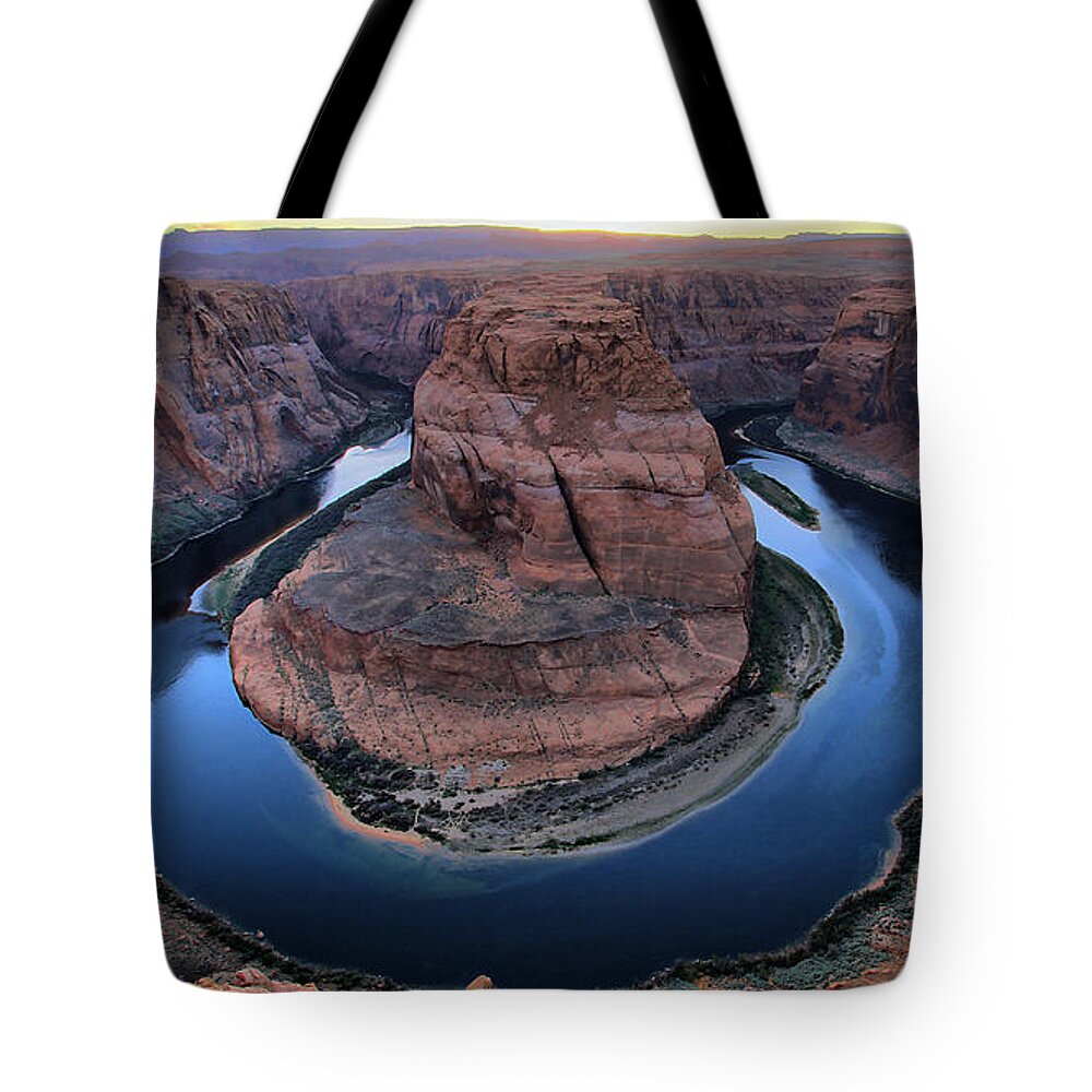 Scenics Tote Bag featuring the photograph Horseshoe Bend,page, Arizona by Thanasis