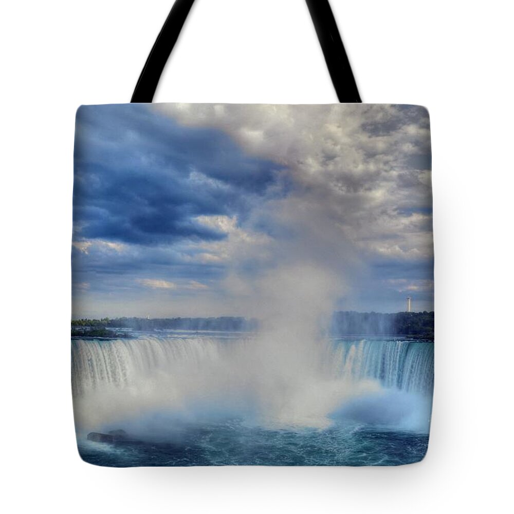 Niagara Falls Tote Bag featuring the photograph Horseshoe Falls by Mel Steinhauer