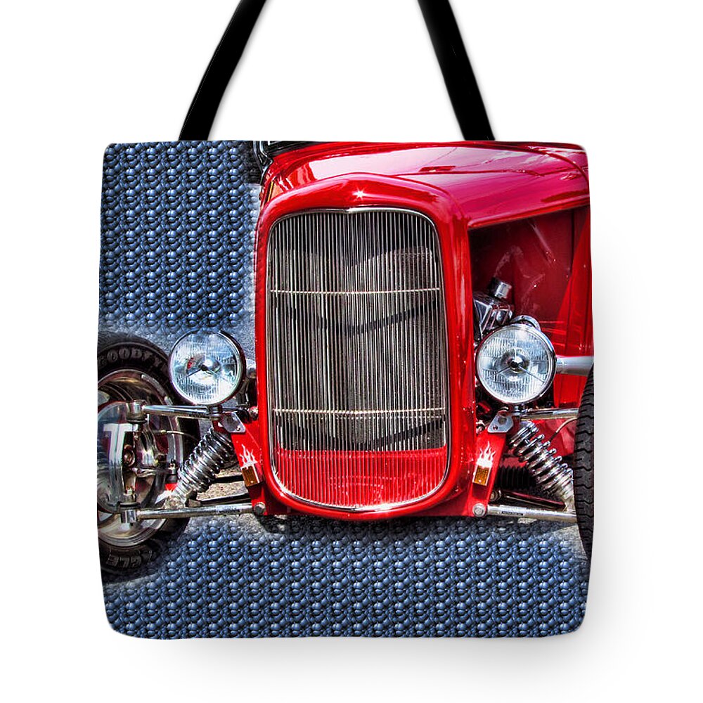 Hot Rod Tote Bag featuring the photograph Hot Rod Ford by Ron Roberts