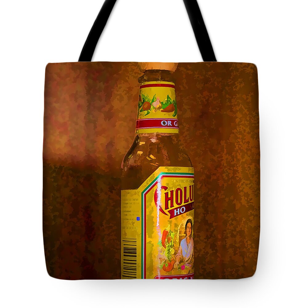 Hot Sauce Tote Bag featuring the photograph Hot Sauce two by Cathy Anderson