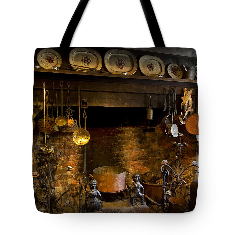 Houmas House Tote Bag featuring the photograph Houmas House Plantation Kitchen DSC05742 by Greg Kluempers