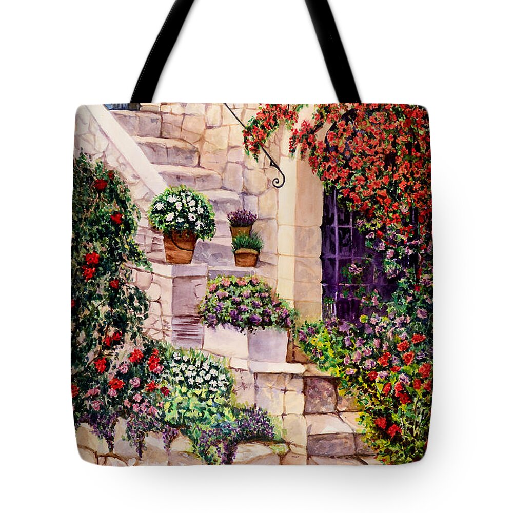 House Tote Bag featuring the painting House in Oyster Bay by Sher Nasser