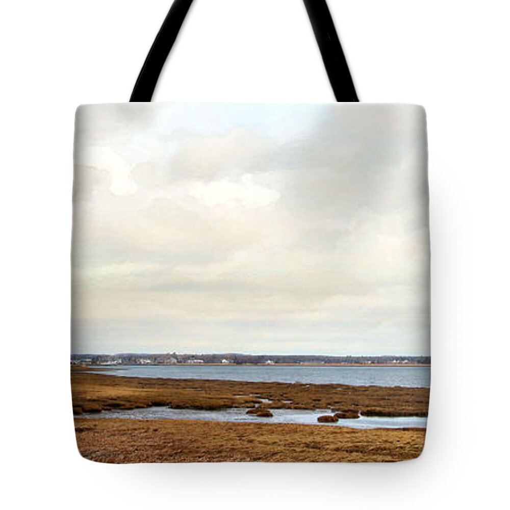 Landscape Tote Bag featuring the photograph House on Joppa Flats by Karen Lynch