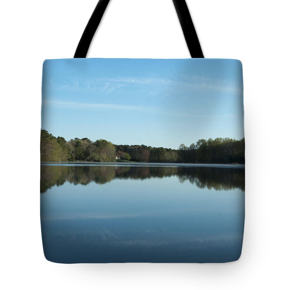 Photography Tote Bag featuring the photograph House on the Pond by Steven Natanson
