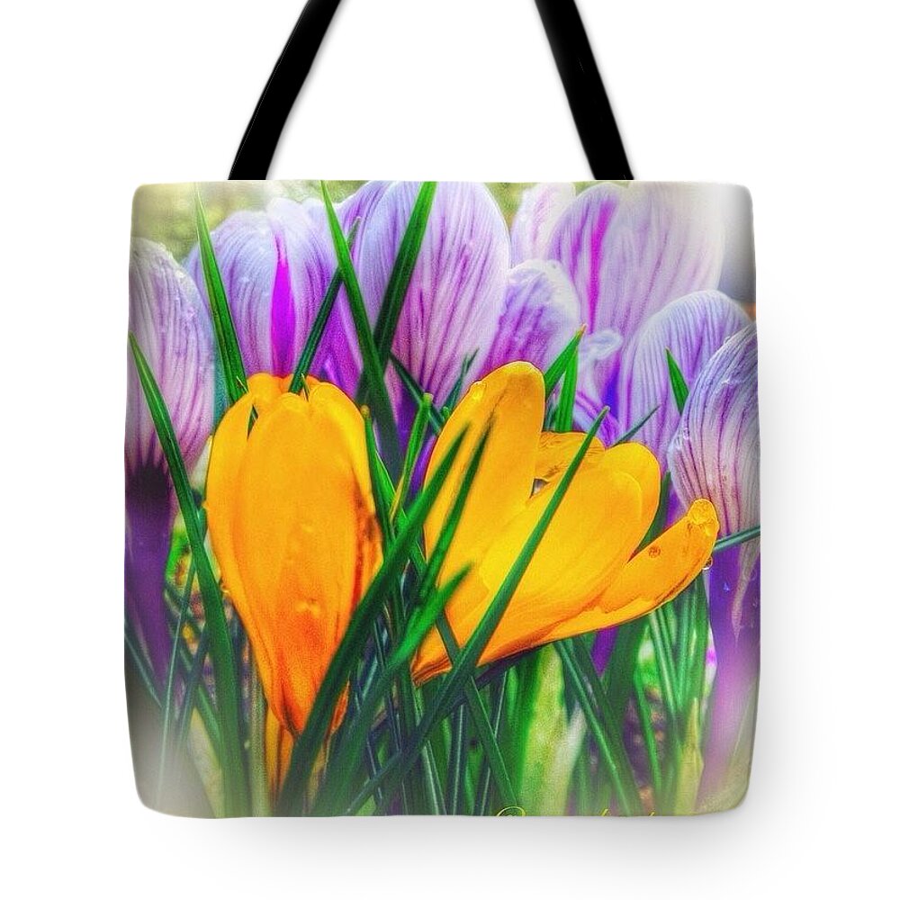 Flowers Tote Bag featuring the photograph How To Stand Out In A Crowd by Anna Porter