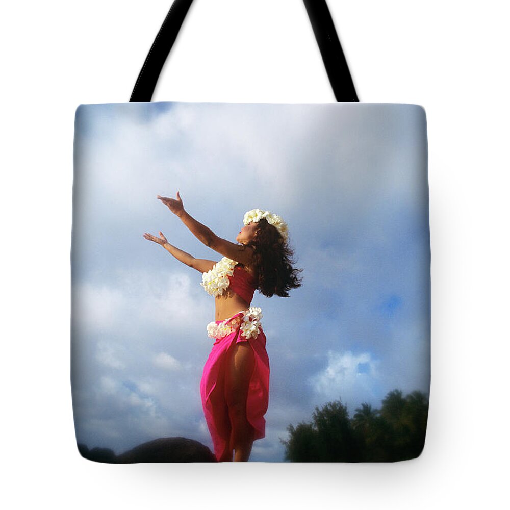 Photography Tote Bag featuring the photograph Hula Dancer Hawaii by Vintage Images