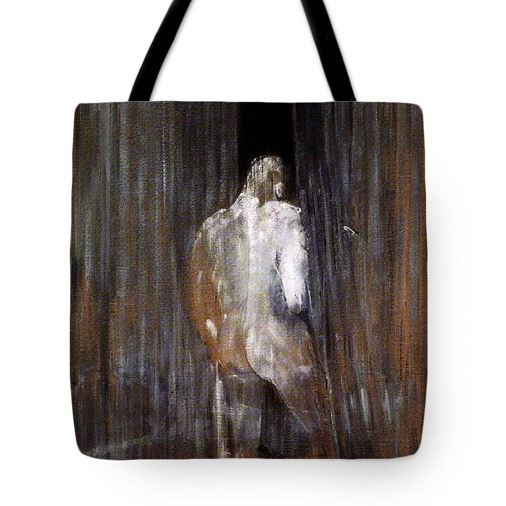 Human Form Tote Bag featuring the painting Human Form by Francis Bacon