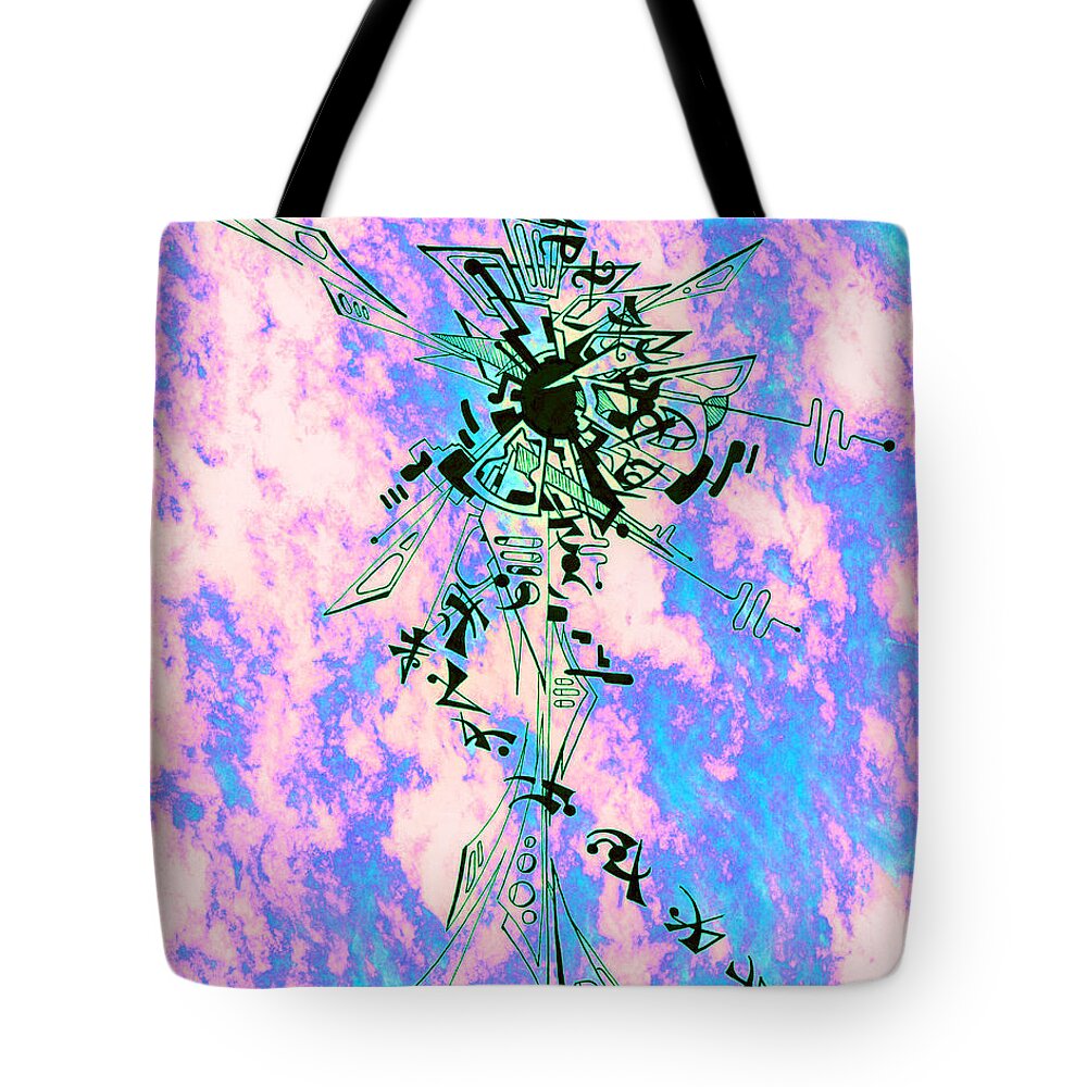 Tote Bag featuring the digital art Human by Joey Gonzalez