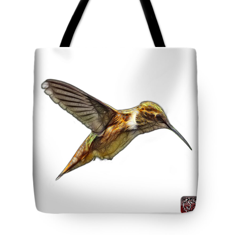 Hummingbird Tote Bag featuring the digital art Hummingbird - 2054 F S by James Ahn
