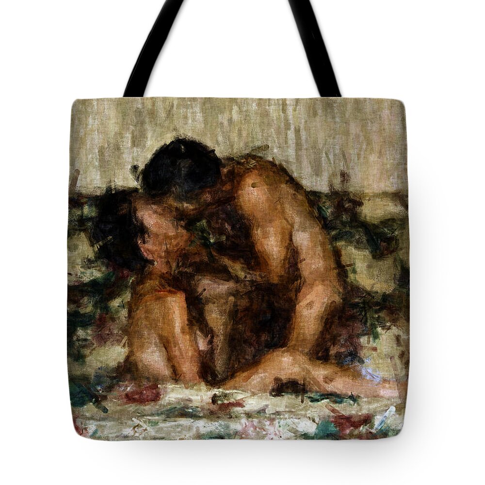 Nudes Tote Bag featuring the photograph I Adore You by Kurt Van Wagner