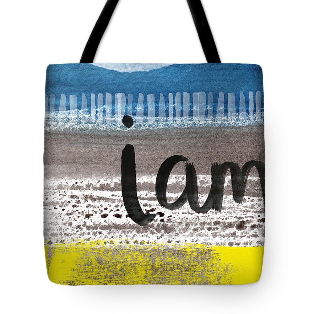 Abstract Landscape Tote Bag featuring the painting I Am- abstract painting by Linda Woods