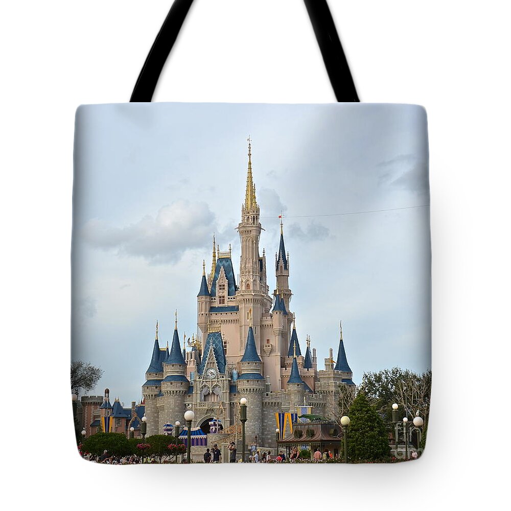 Magic Kingdom Tote Bag featuring the photograph I Believe in Magic by Carol Bradley