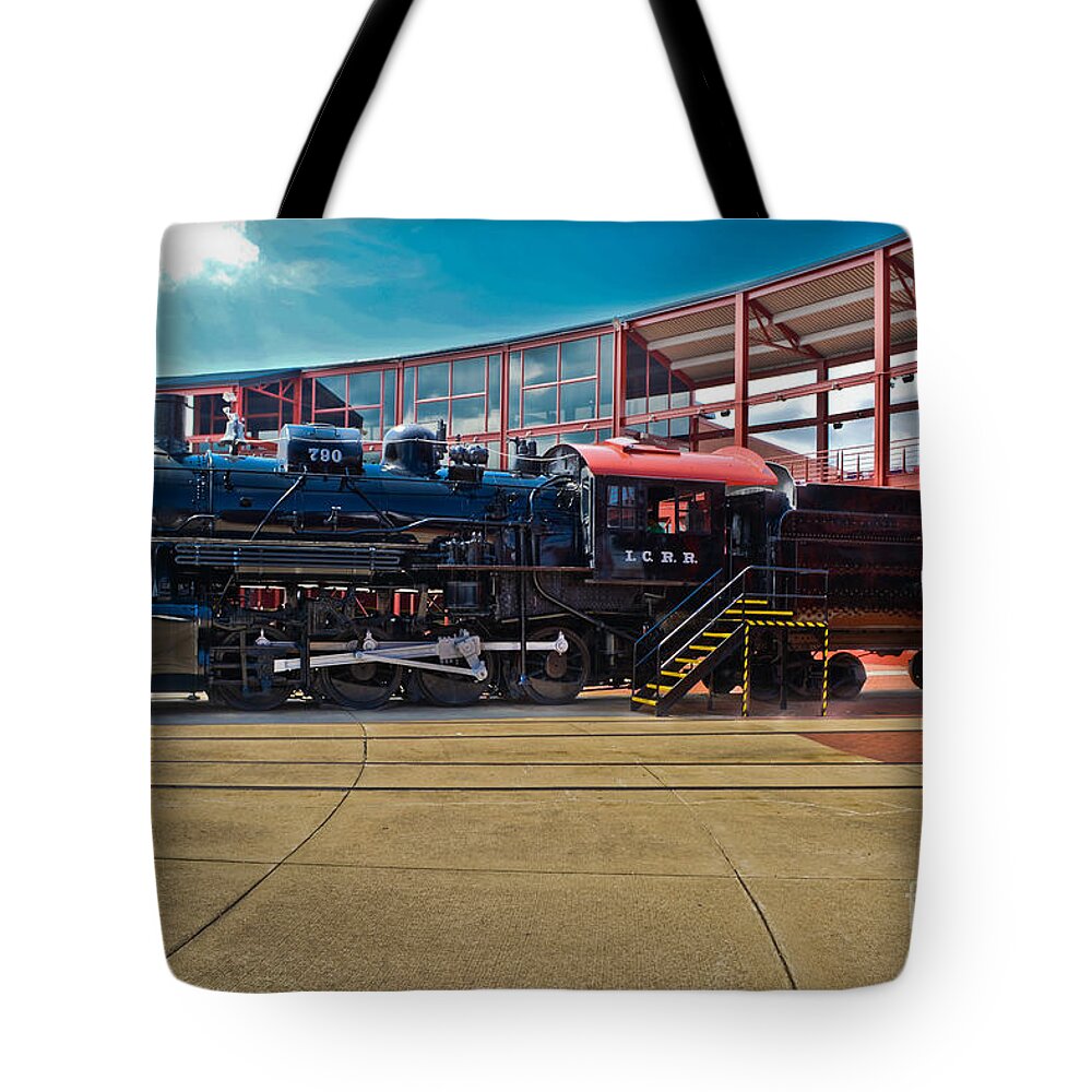 Train Tote Bag featuring the photograph I. C. R. R. 790 by Gary Keesler