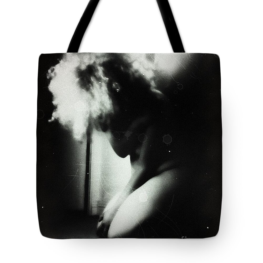 Dark Tote Bag featuring the photograph I Fear This Silent Rejection by Jessica S