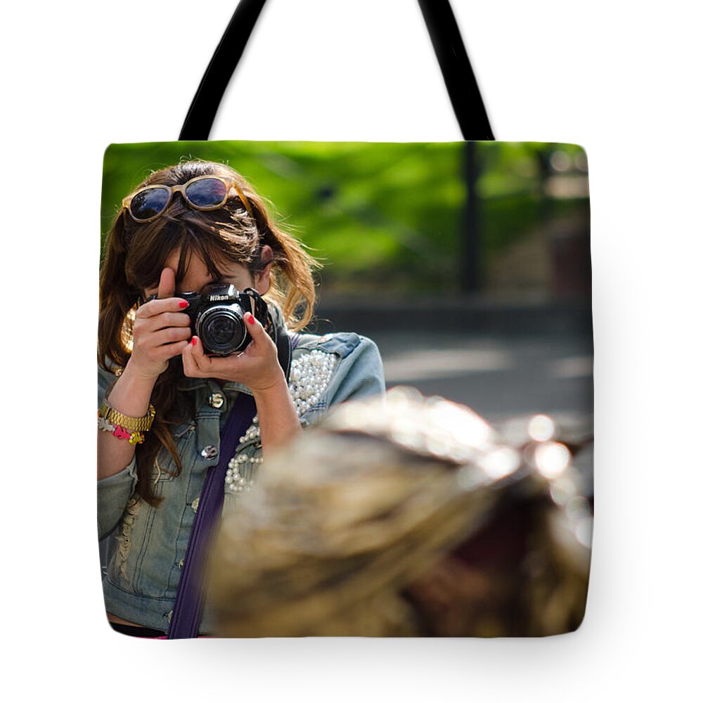 I Tote Bag featuring the photograph I Like You by Pablo Lopez