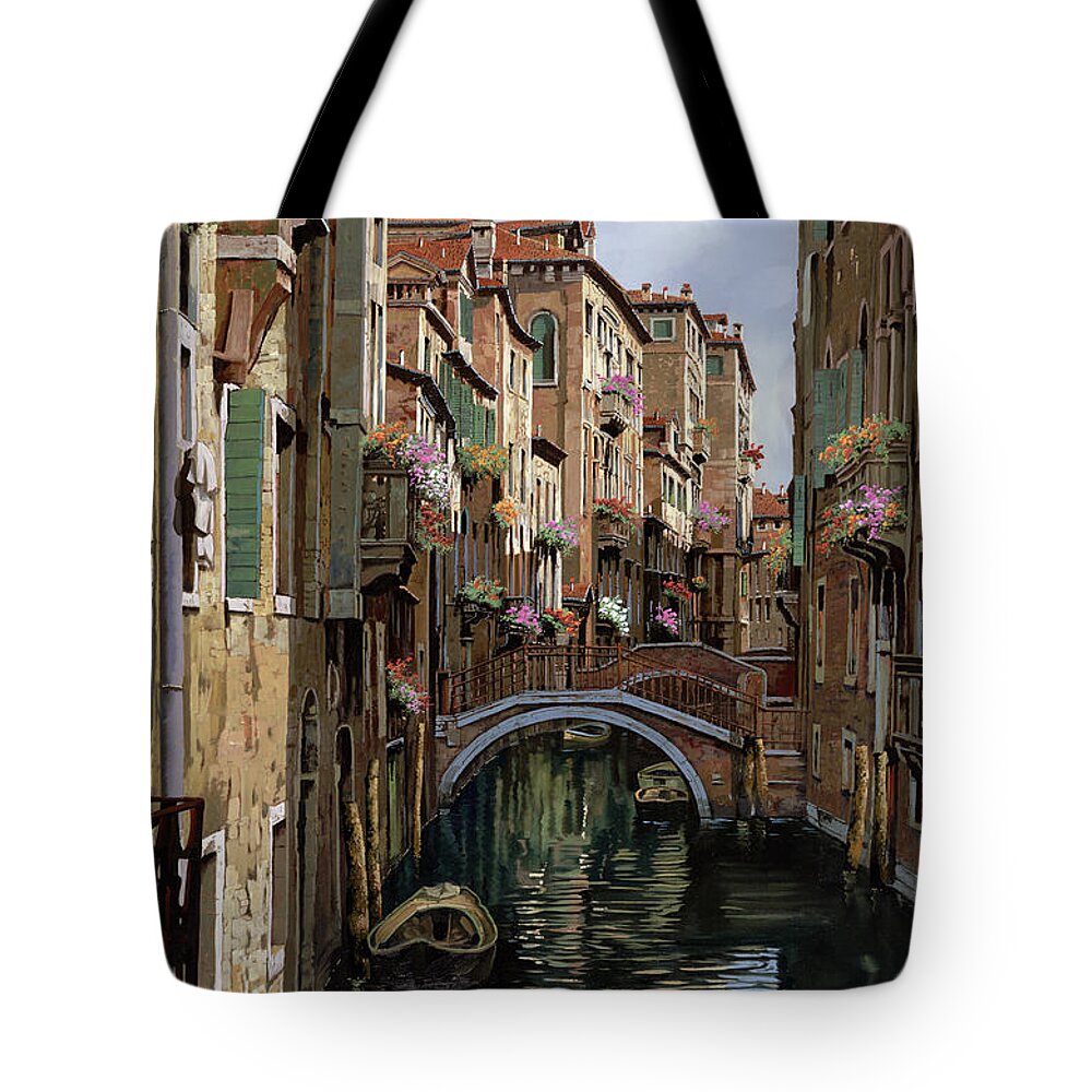 Venice Tote Bag featuring the painting I Ponti A Venezia by Guido Borelli