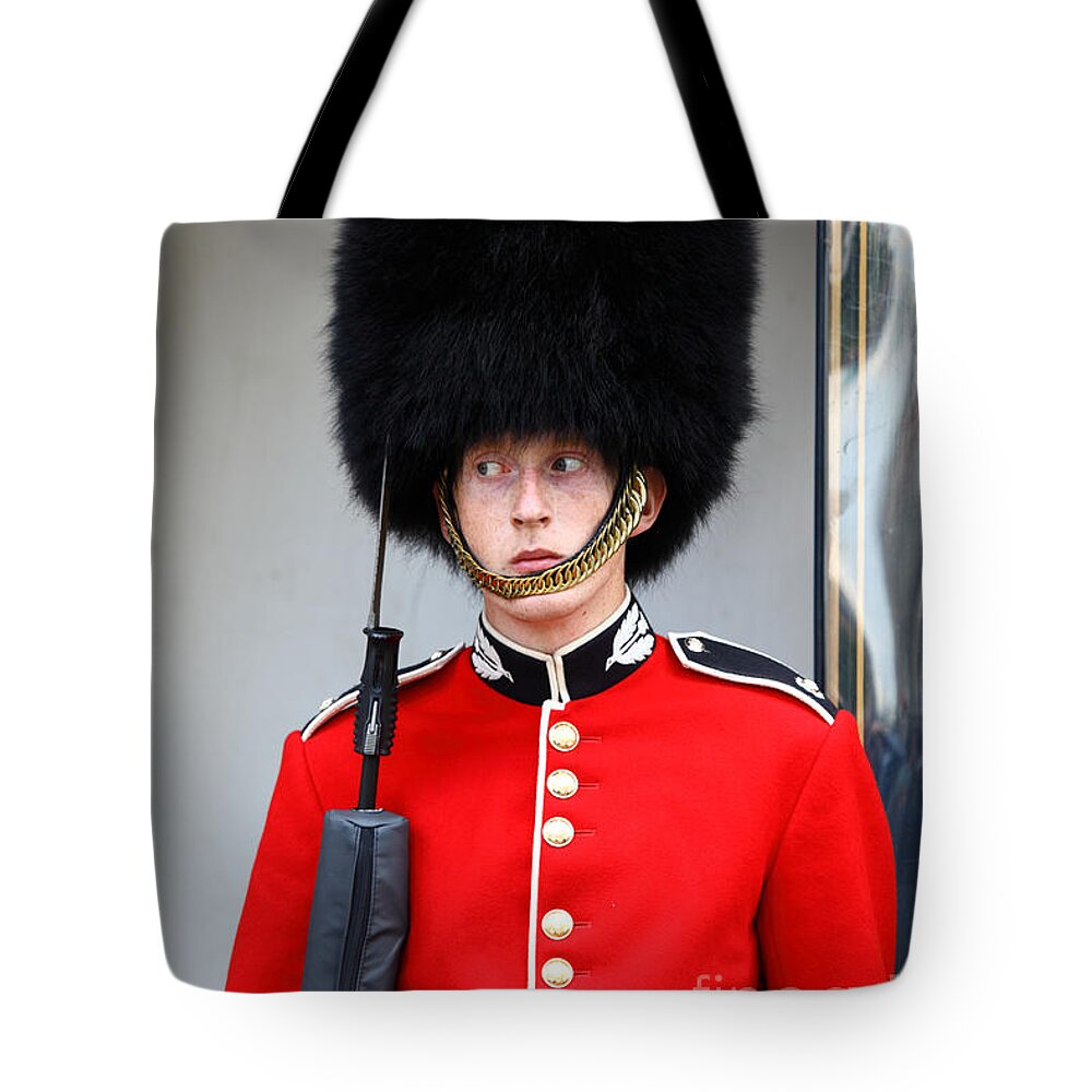 London Tote Bag featuring the photograph I Spy from the corner of my eye by James Brunker