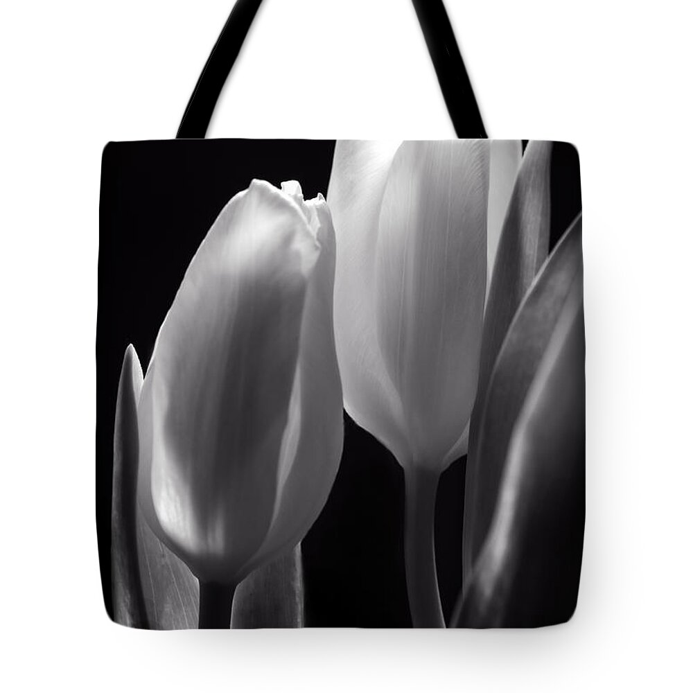 B&w Tote Bag featuring the photograph I Want To Lay My Head On Your Shoulder by Sandra Parlow