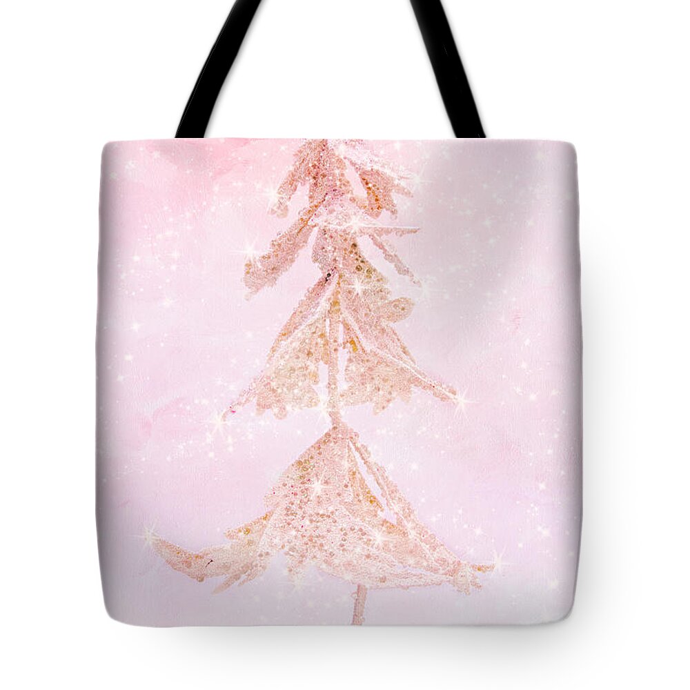 Christmas Tree Tote Bag featuring the photograph Ice Tree by Ann Garrett