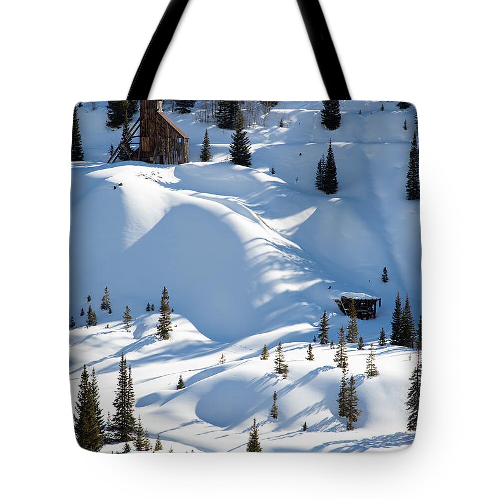 Winter Tote Bag featuring the photograph Idarado in the winter by John Daly