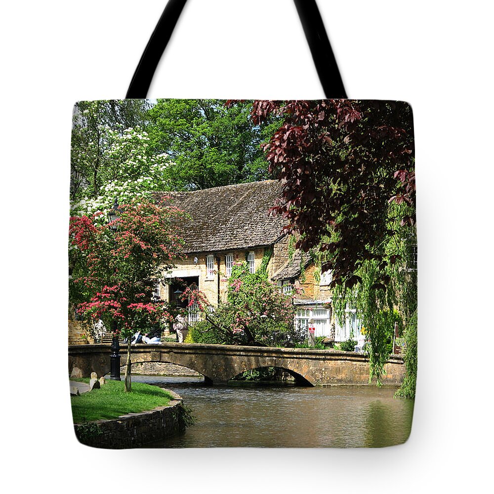 Flowers Tote Bag featuring the photograph Idyllic village scene by Sue Leonard