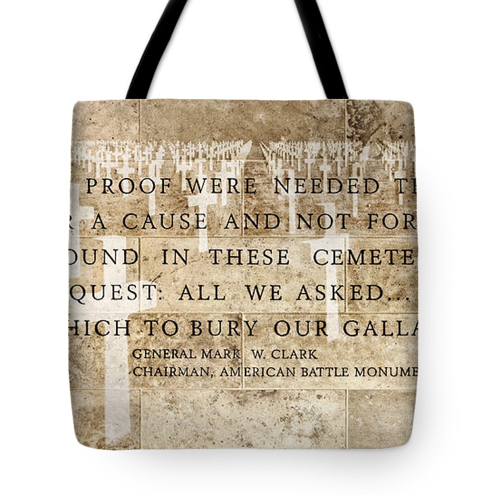 Omaha Beach Tote Bag featuring the photograph If ever proof were needed by Weston Westmoreland