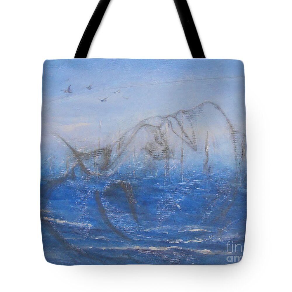 Mystical Tote Bag featuring the painting If I Could Tell You by Jane See