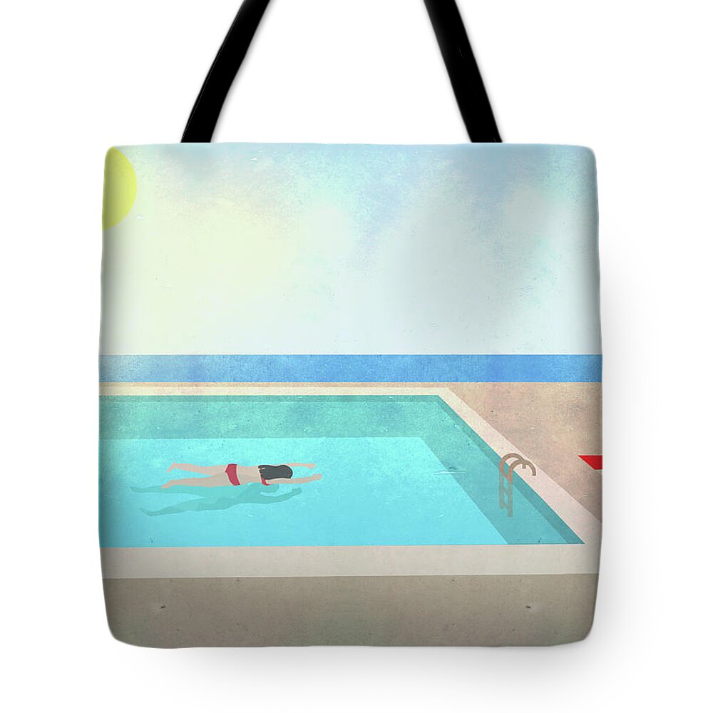 Swimming Pool Tote Bag