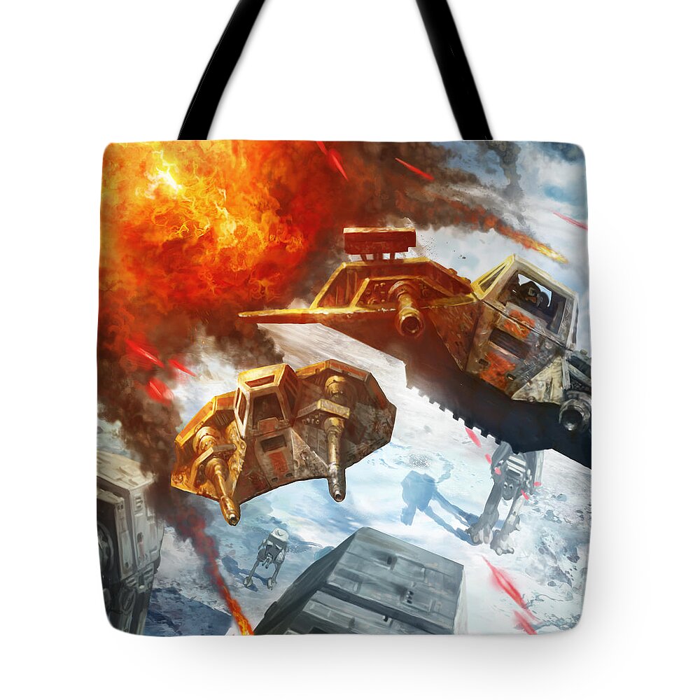 Star Wars Tote Bag featuring the digital art I'm With You by Ryan Barger
