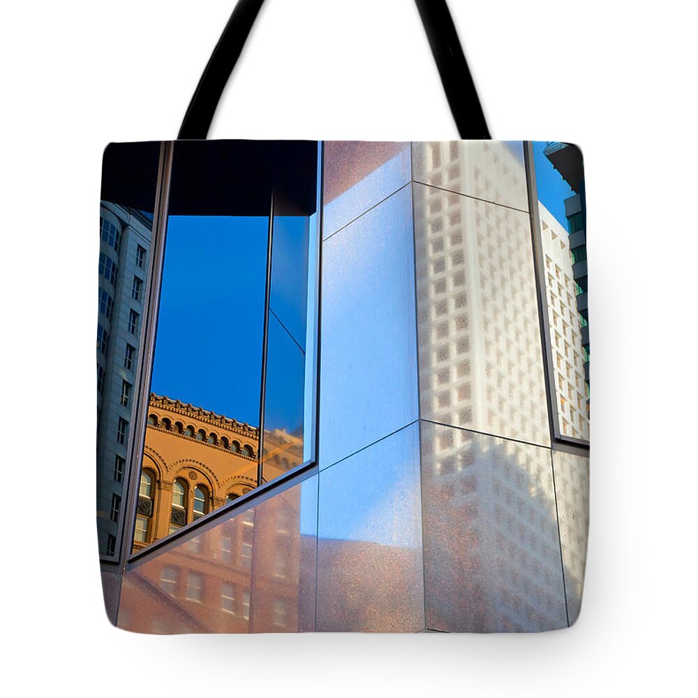 City Tote Bag featuring the photograph Impression of the City by Jonathan Nguyen