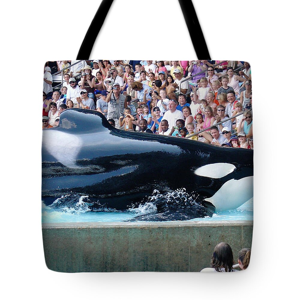 Orca Tote Bag featuring the photograph Impressive by David Nicholls
