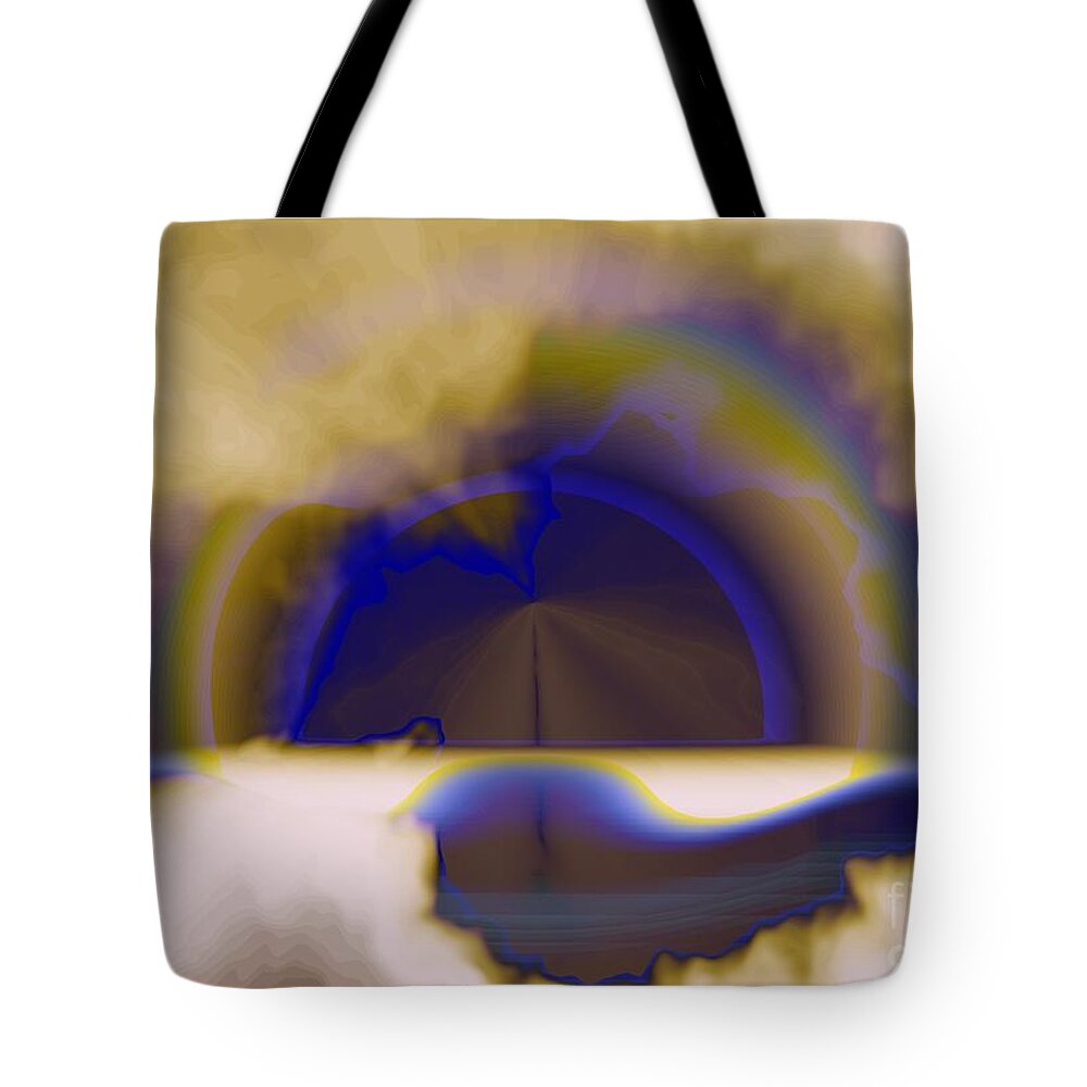 In A Distant Dream Tote Bag featuring the digital art In A Distant Dream by Elizabeth McTaggart