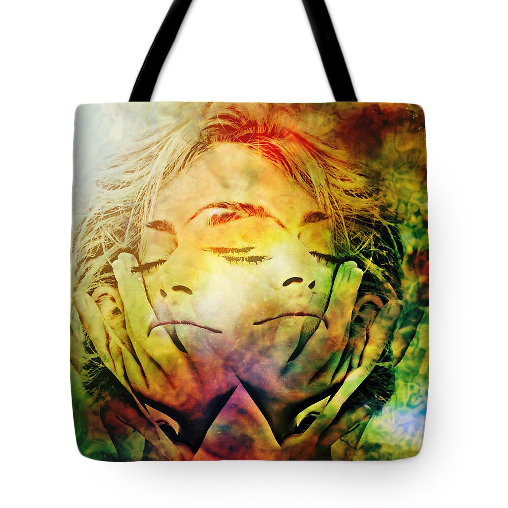 In Between Dreams Tote Bag featuring the painting In Between Dreams by Ally White