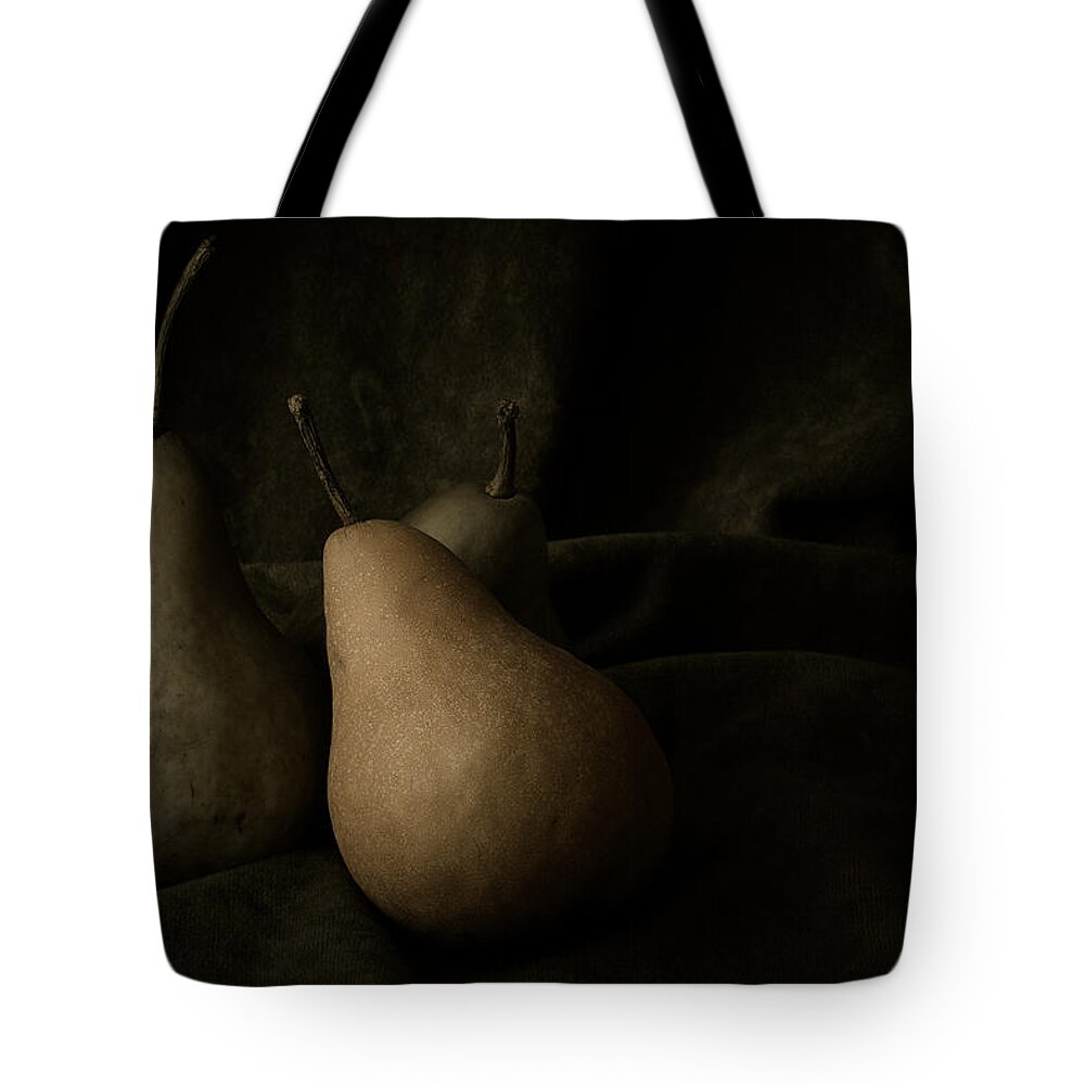 Pear Tote Bag featuring the photograph In Darkness by Amy Weiss