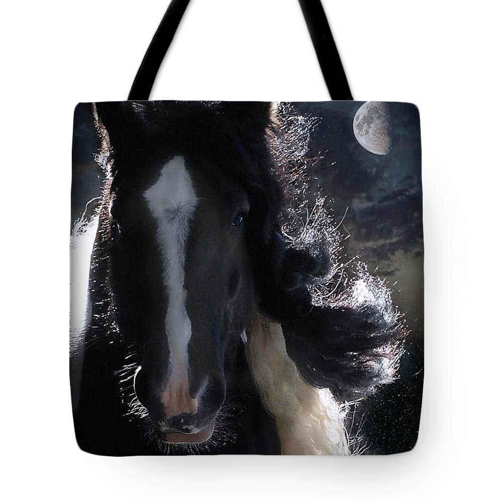 Horses Tote Bag featuring the photograph In Dreams... by Fran J Scott