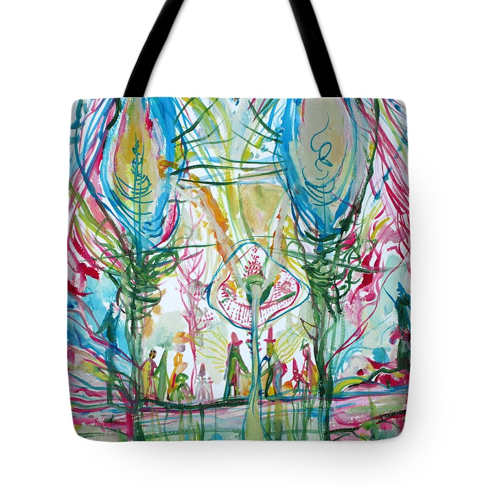 People Tote Bag featuring the painting In His Darkest Hour by Fabrizio Cassetta